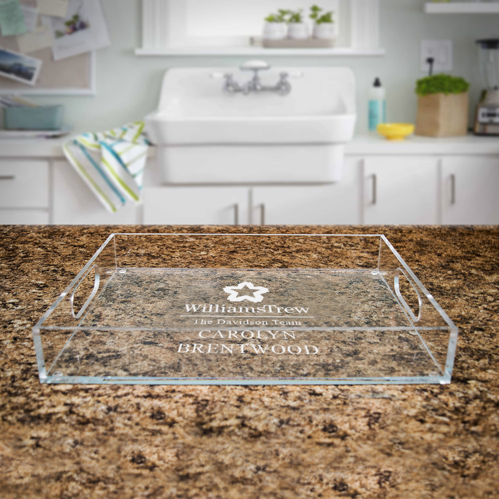 Williams Trew Custom Engraved Acrylic Serving Tray