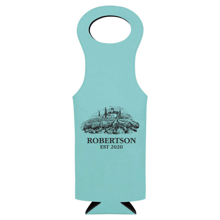 Engraved Wine Satchel