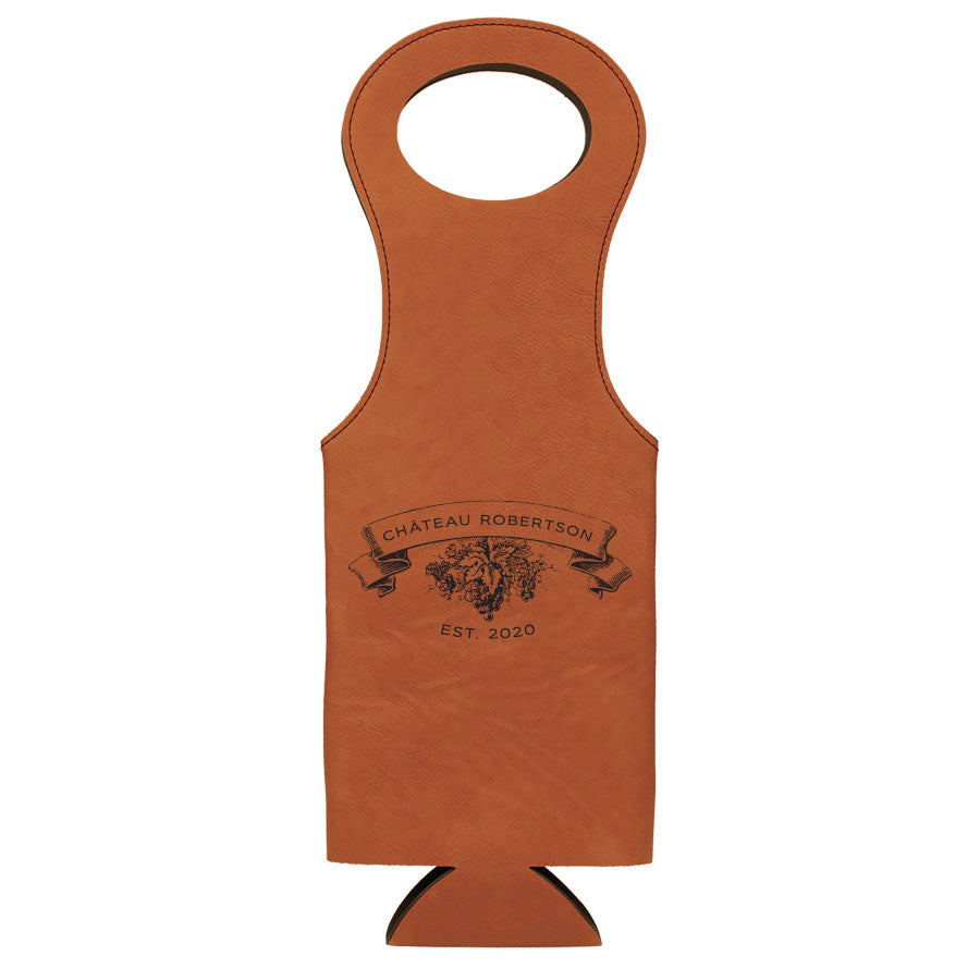 Engraved Wine Satchel