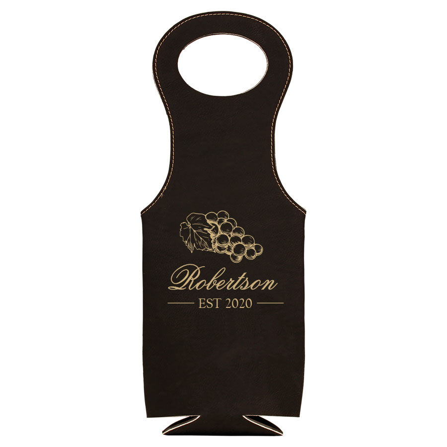 Engraved Wine Satchel