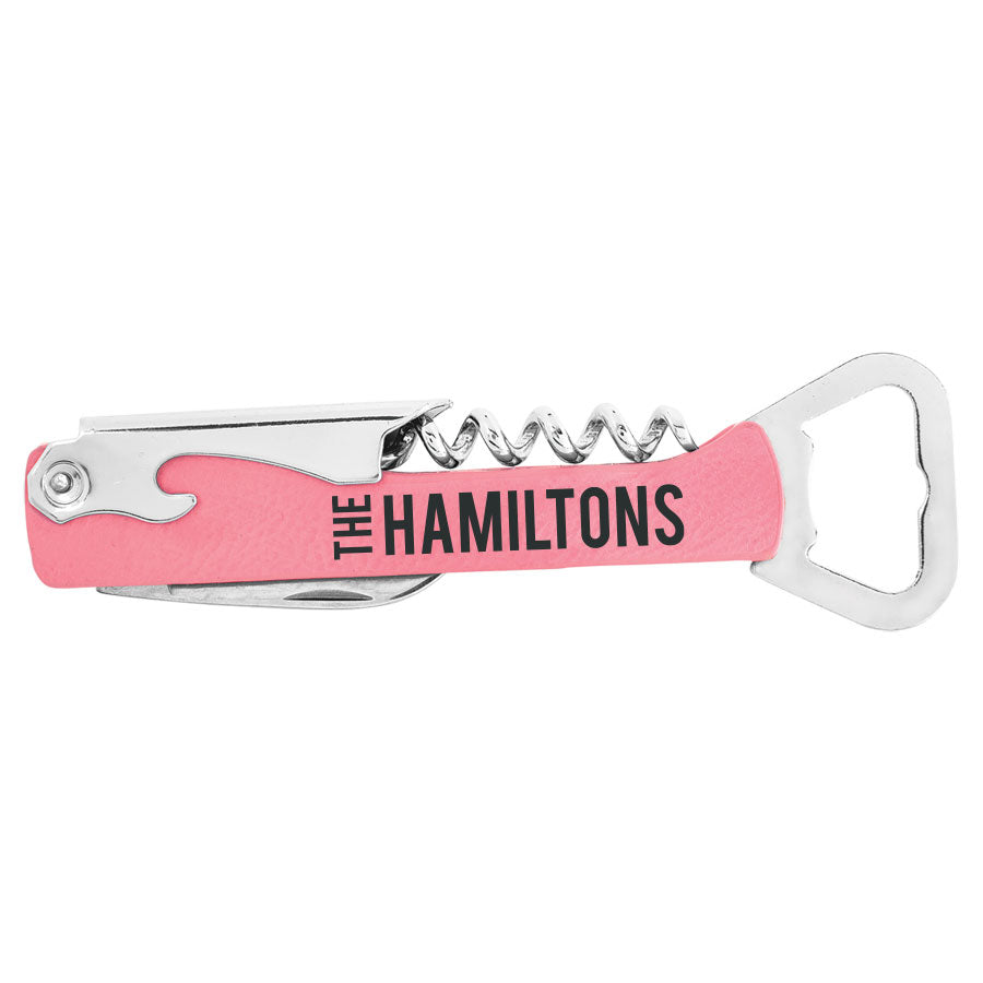 Engraved Wine & Bottle Opener