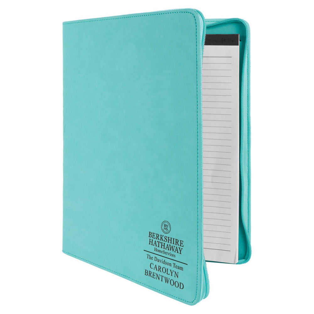 Berkshire Hathaway Custom Engraved Zippered Portfolio