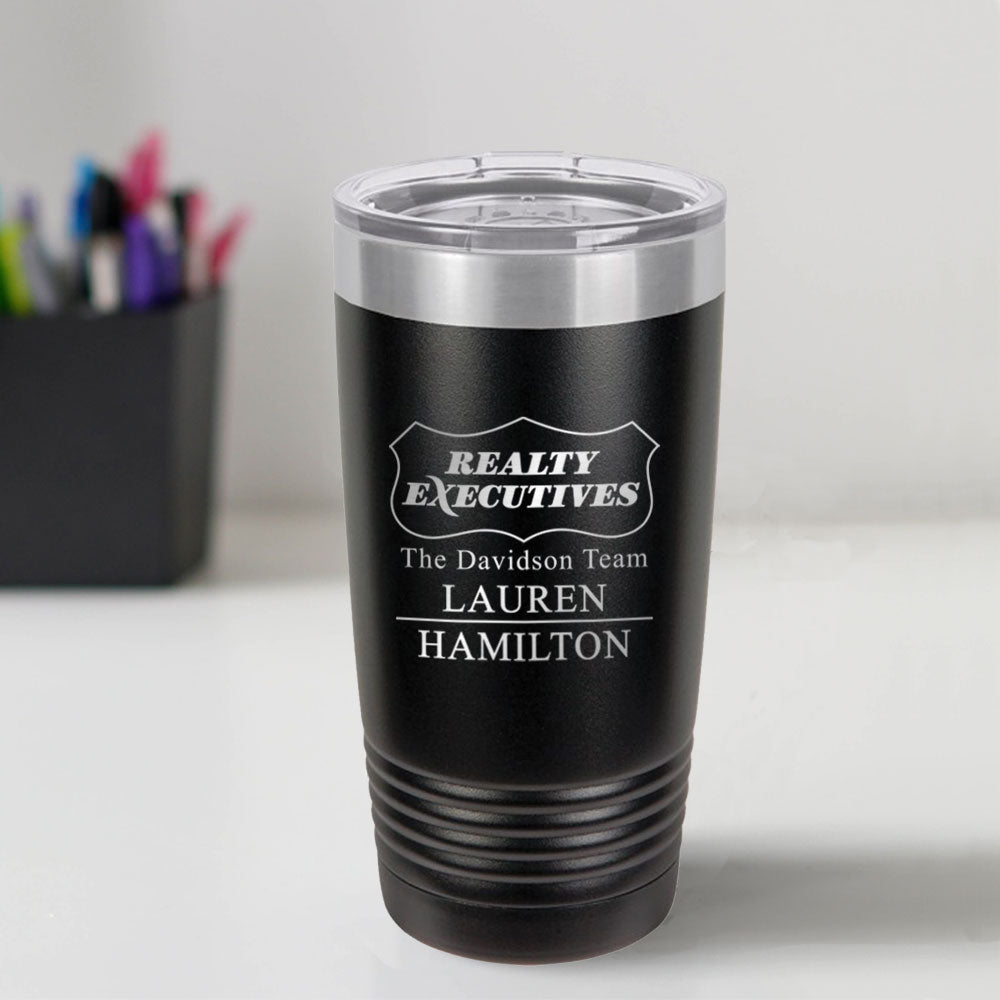 Realty Executives Custom Engraved 20 oz Tumbler