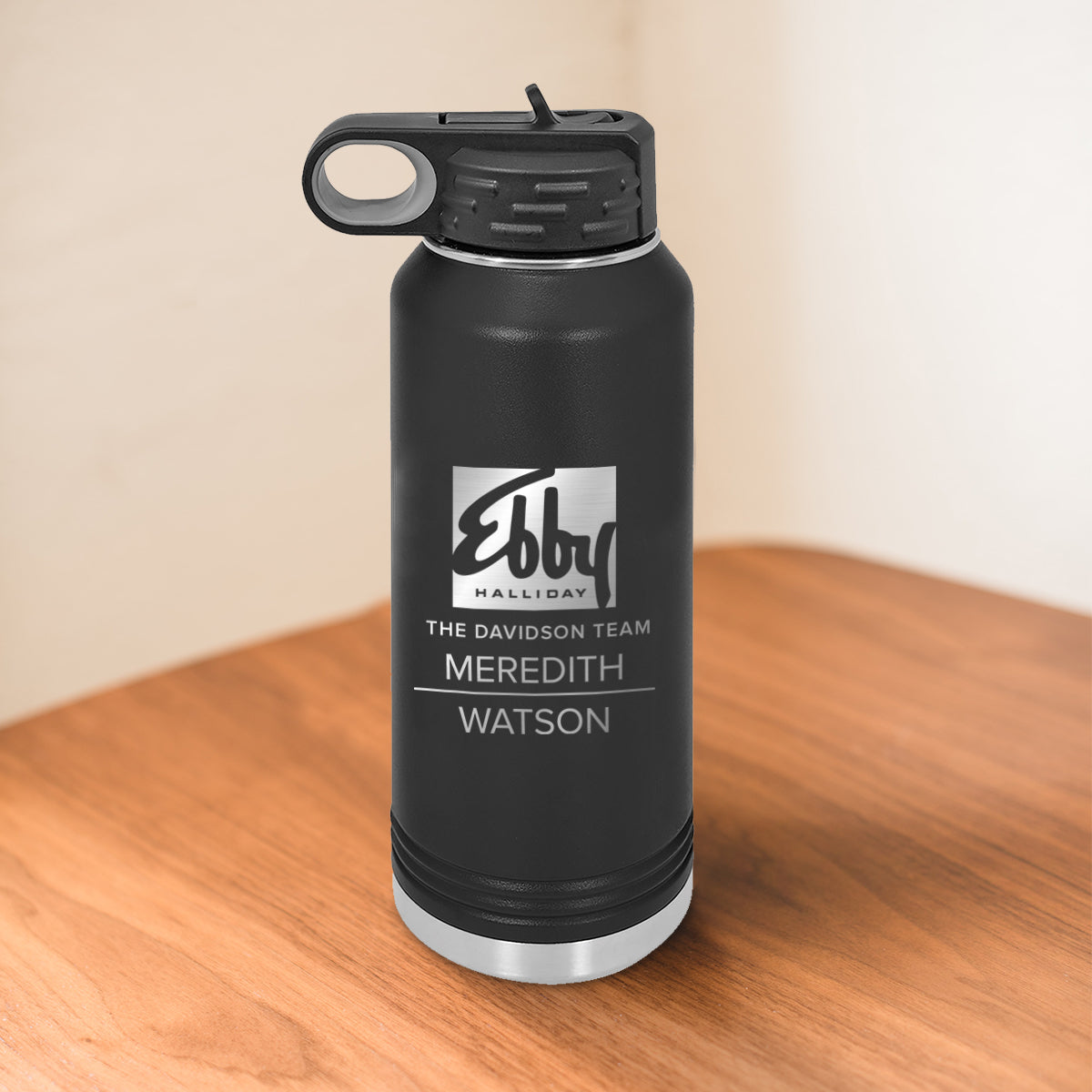 Custom Ebby Halliday Engraved 32 oz Water Bottle