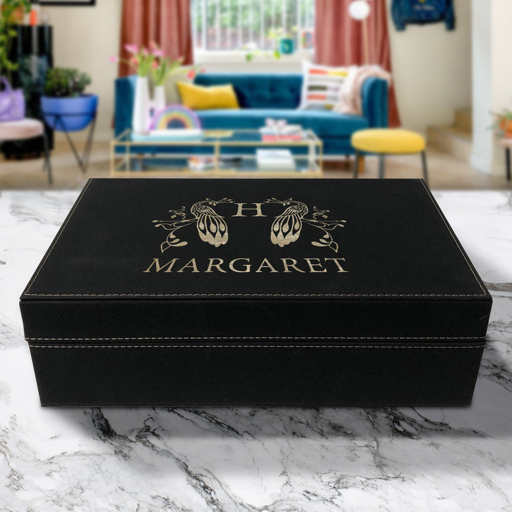 Engraved Leather Gift Box