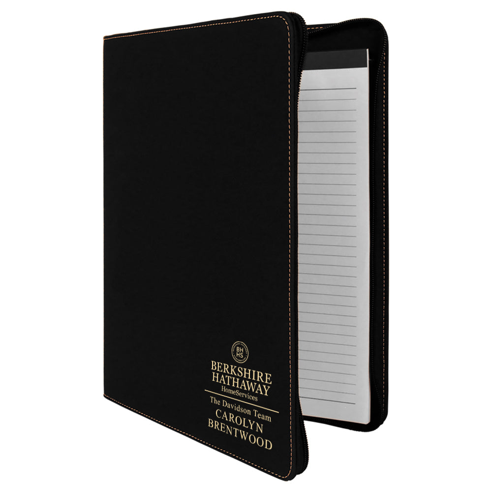 Berkshire Hathaway Custom Engraved Zippered Portfolio