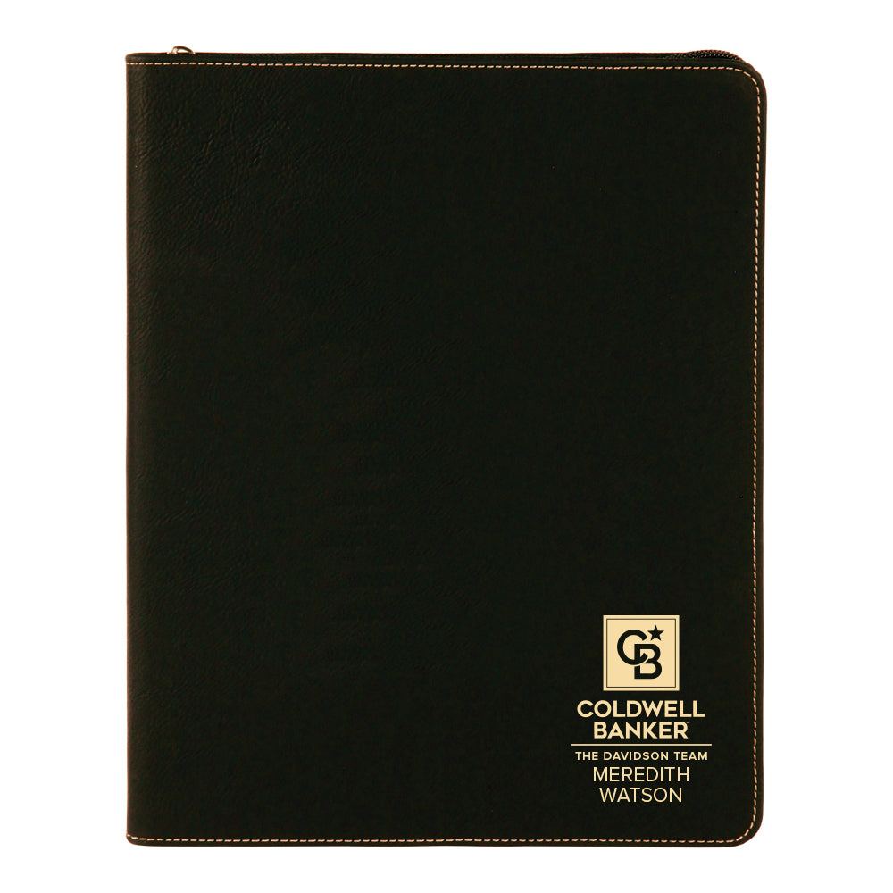 Coldwell Banker Custom Engraved Zippered Portfolio