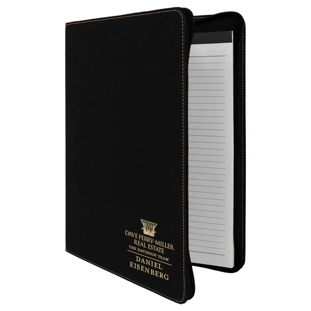 Dave Perry-Miller Custom Engraved Zippered Portfolio