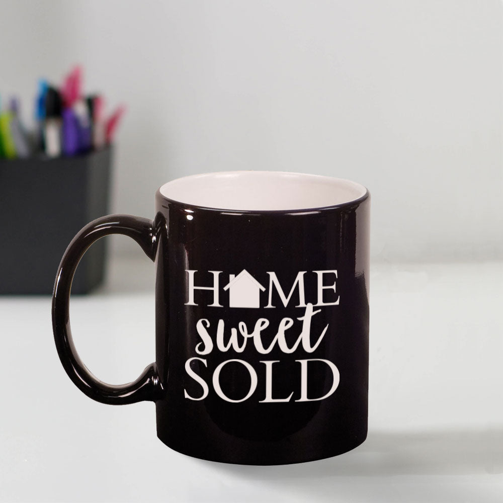 Custom Engraved Home Sweet Sold Coffee Mug