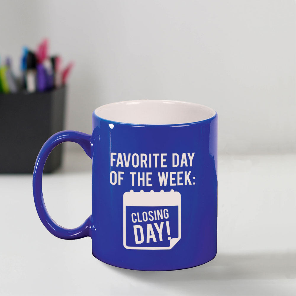 Custom Engraved Closing Day Coffee Mug