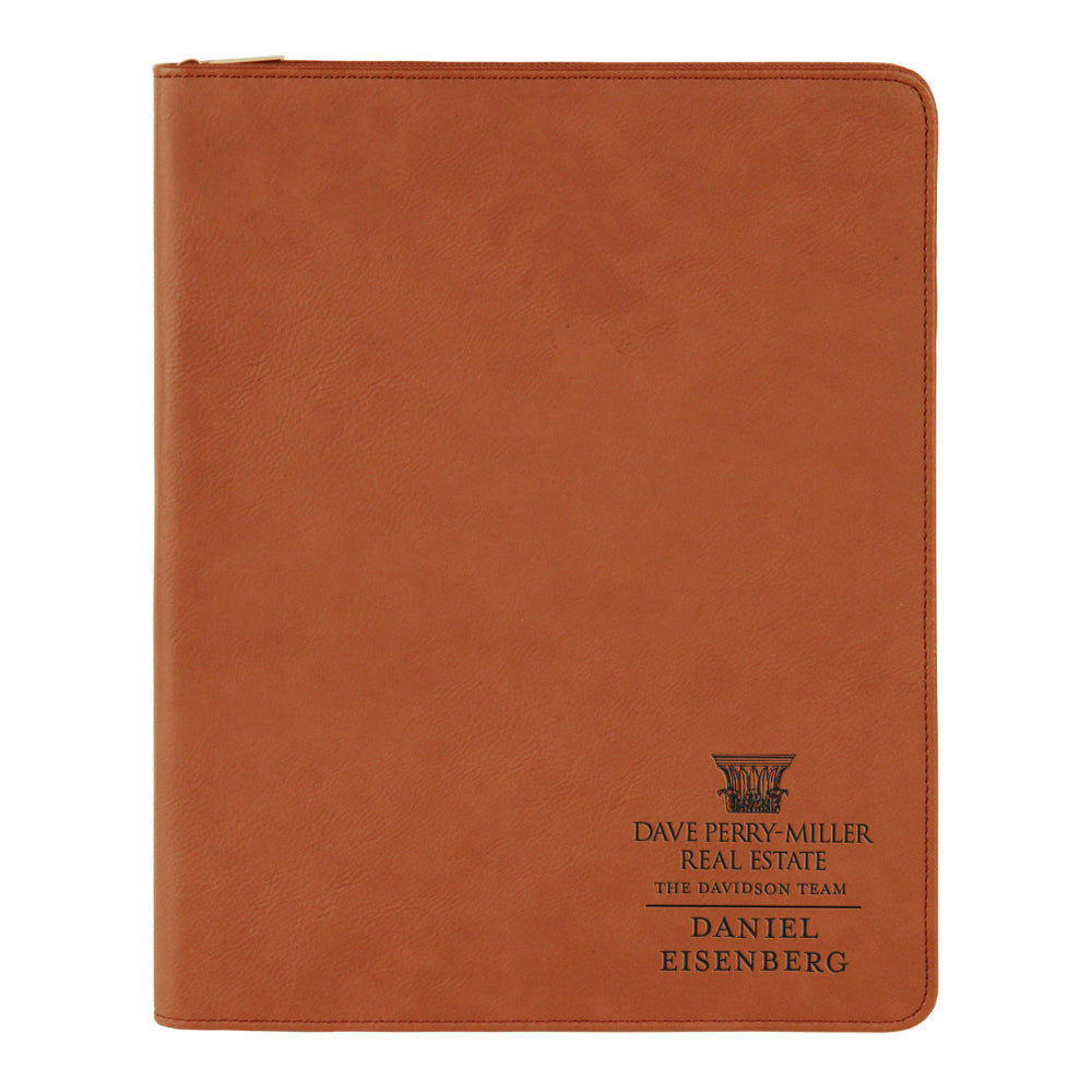 Dave Perry-Miller Custom Engraved Zippered Portfolio