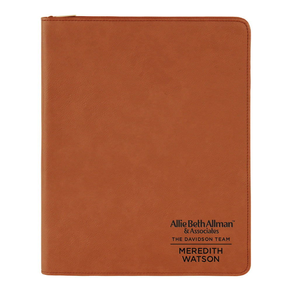 Allie Beth Allman Custom Engraved Zippered Portfolio