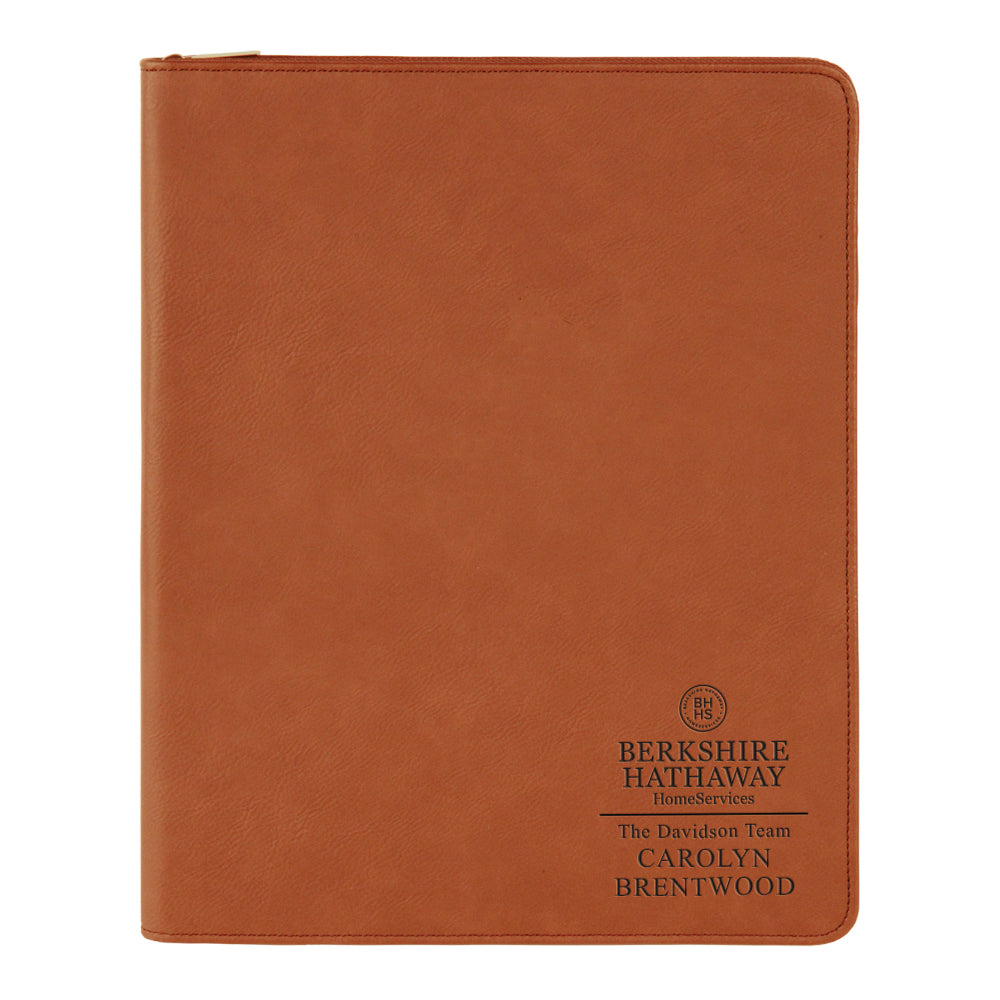 Berkshire Hathaway Custom Engraved Zippered Portfolio