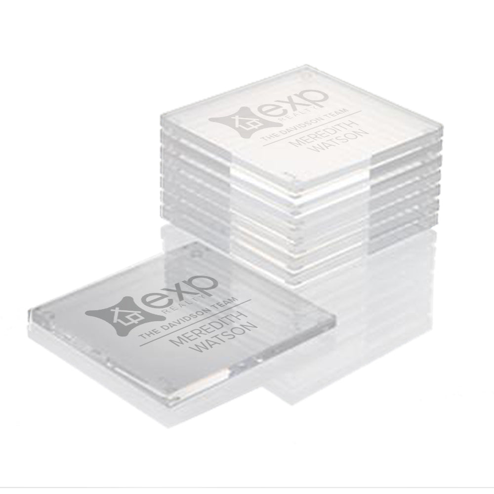 Engraved Custom eXp Realty Branded Coasters