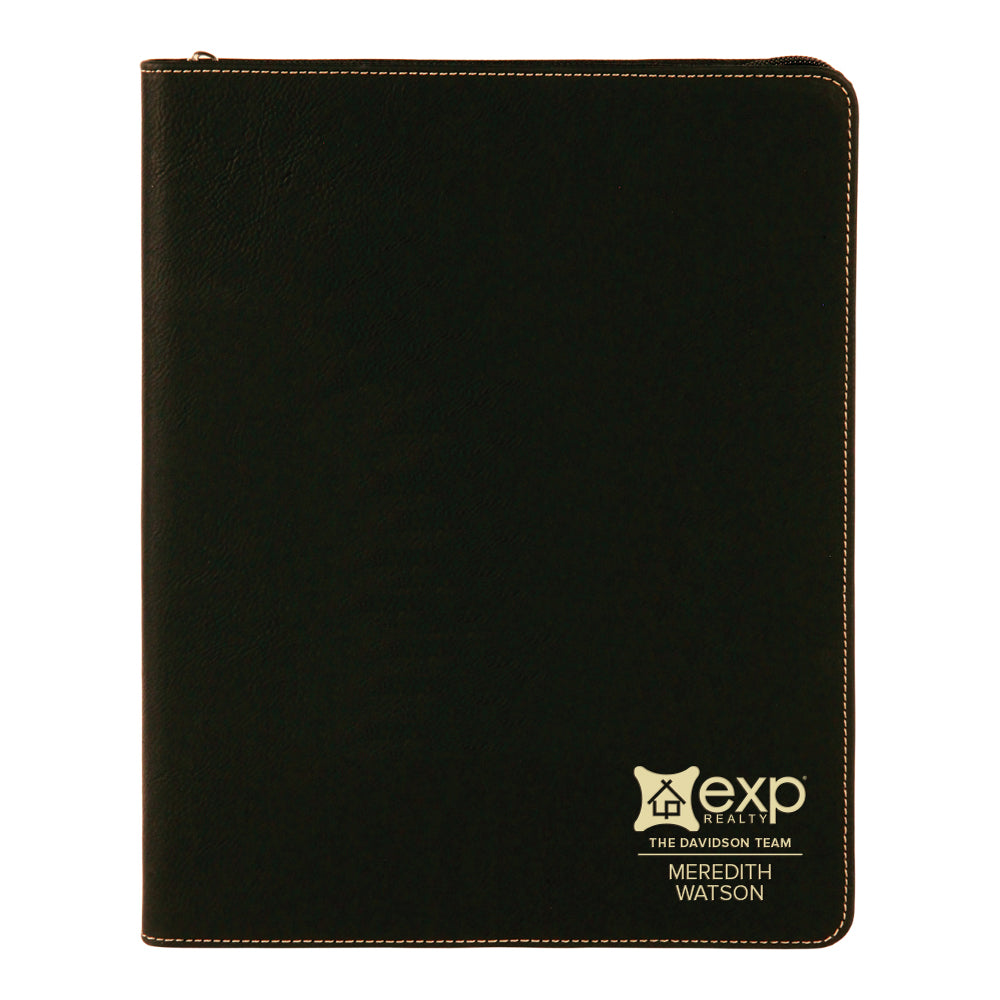 eXp Realty Custom Engraved Zippered Portfolio