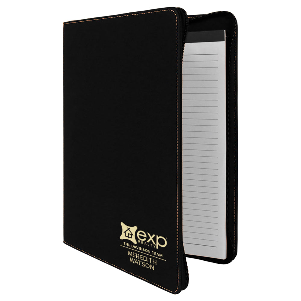 eXp Realty Custom Engraved Zippered Portfolio