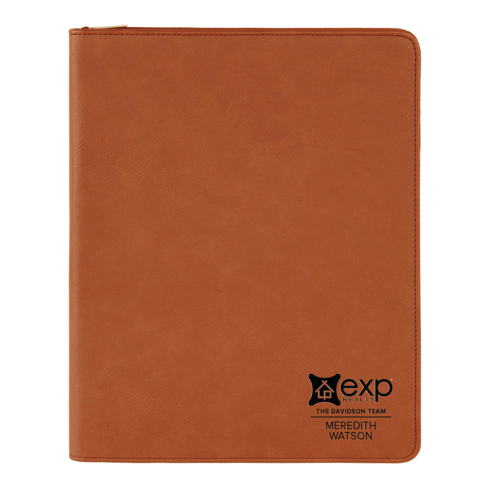 eXp Realty Custom Engraved Zippered Portfolio