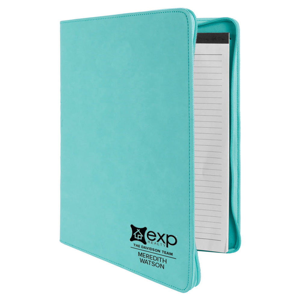 eXp Realty Custom Engraved Zippered Portfolio