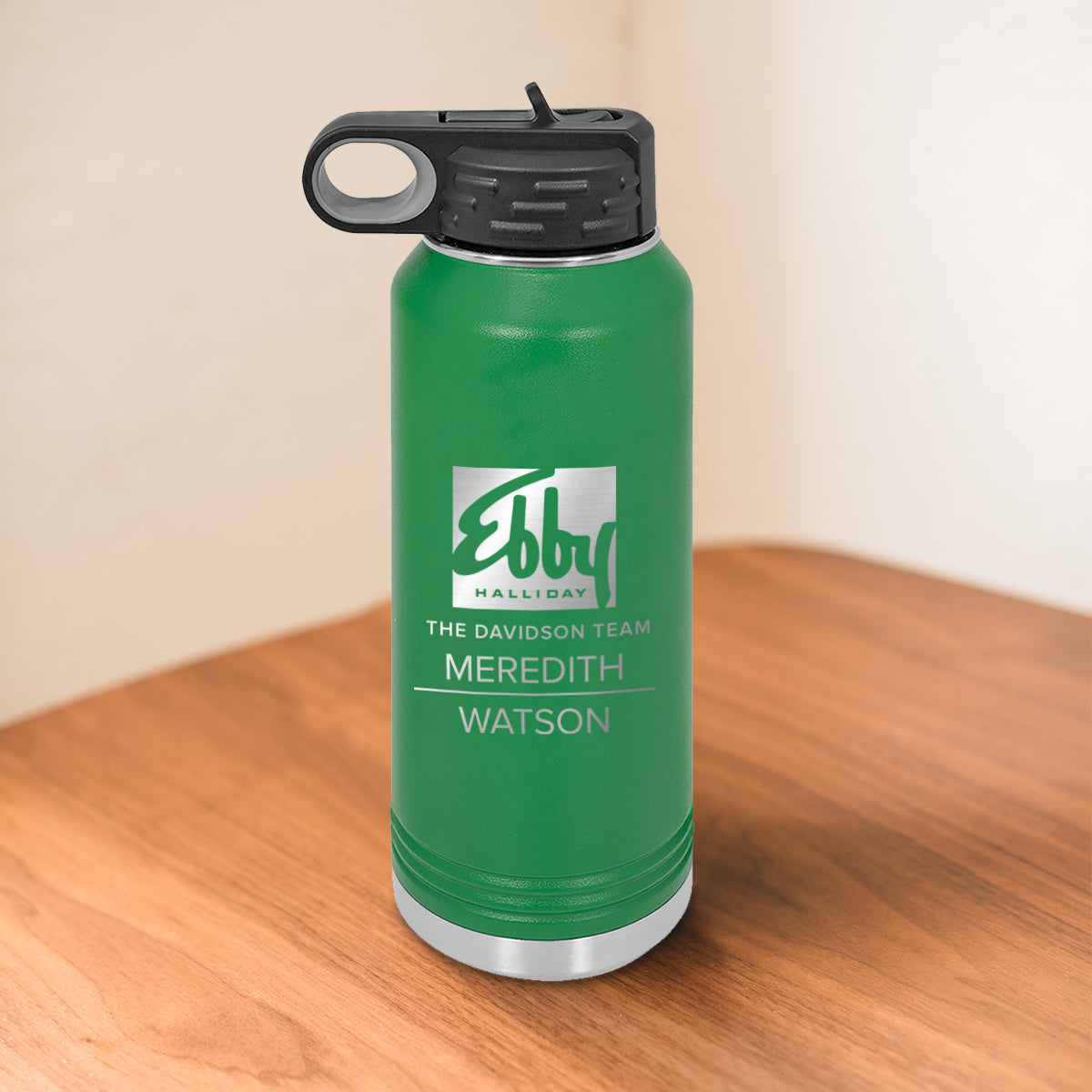 Custom Ebby Halliday Engraved 32 oz Water Bottle