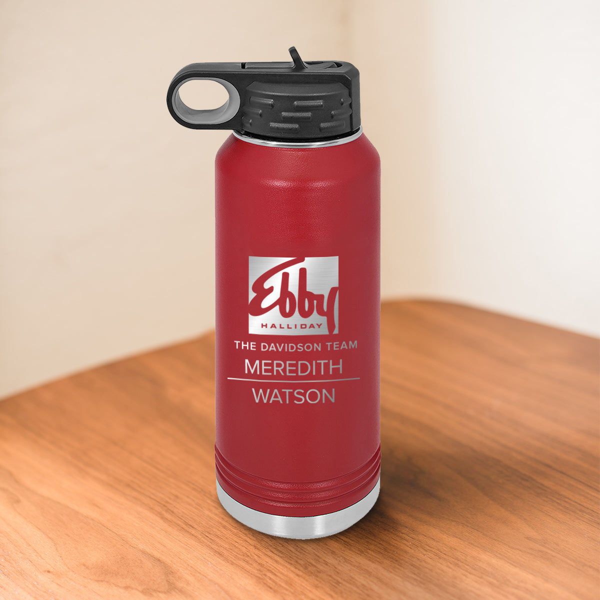 Custom Ebby Halliday Engraved 32 oz Water Bottle