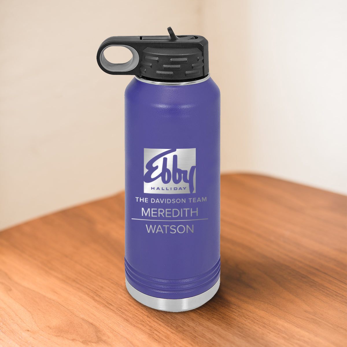 Custom Ebby Halliday Engraved 32 oz Water Bottle
