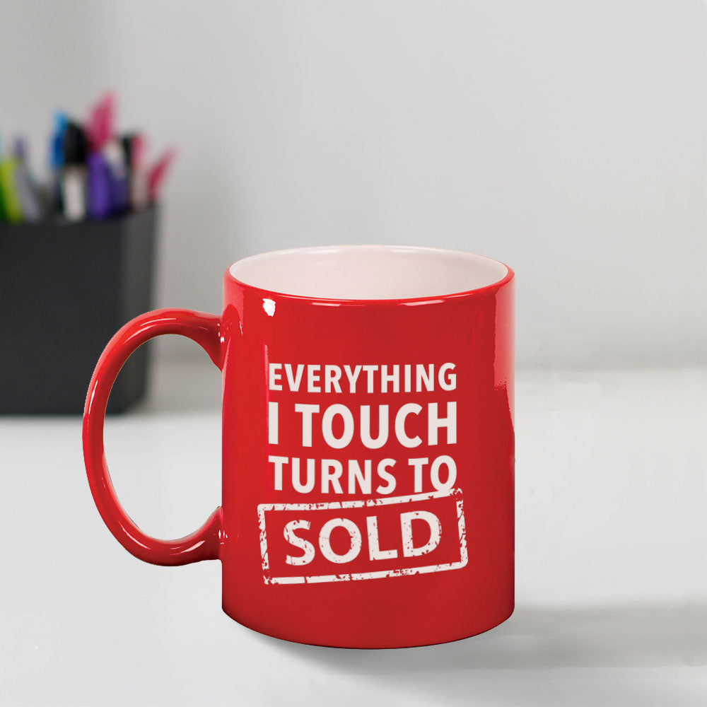 Custom Engraved Turns To Sold Coffee Mug