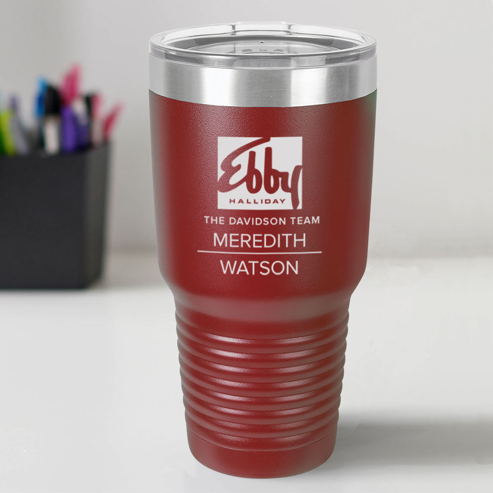 Custom Ebby Halliday Engraved 30 oz Tumbler