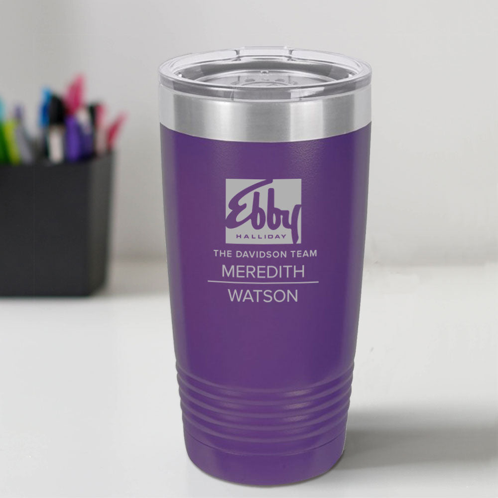 Ebby Halliday Custom Engraved 20 oz Tumbler
