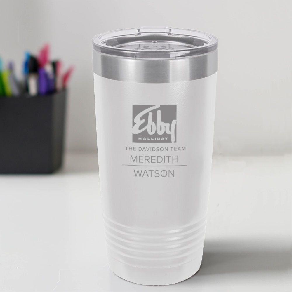 Ebby Halliday Custom Engraved 20 oz Tumbler