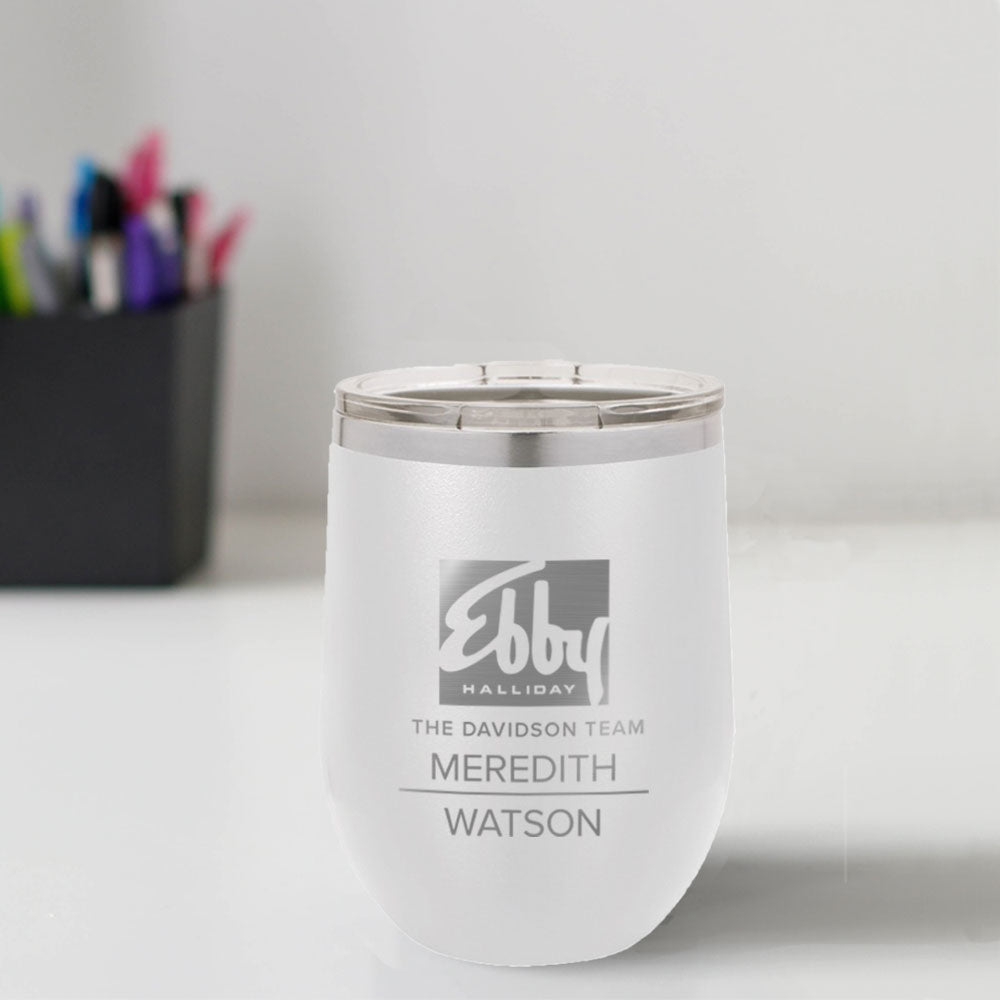 Ebby Halliday Custom Engraved 12 oz Tumbler