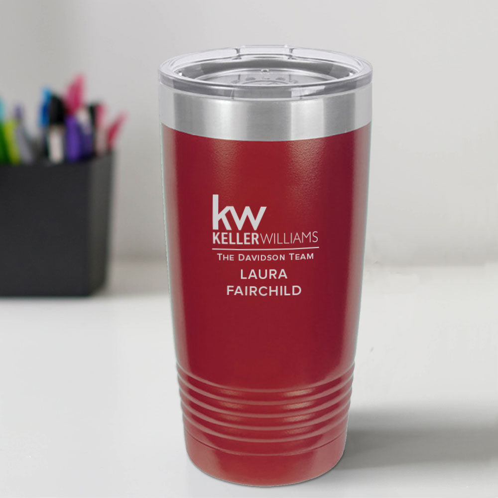 Keller Williams Custom Engraved 20 oz Tumbler