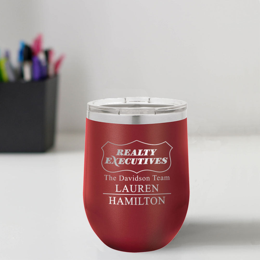 Realty Executives Custom Engraved 12 oz Tumbler