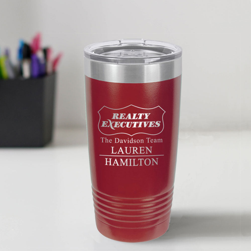 Realty Executives Custom Engraved 20 oz Tumbler