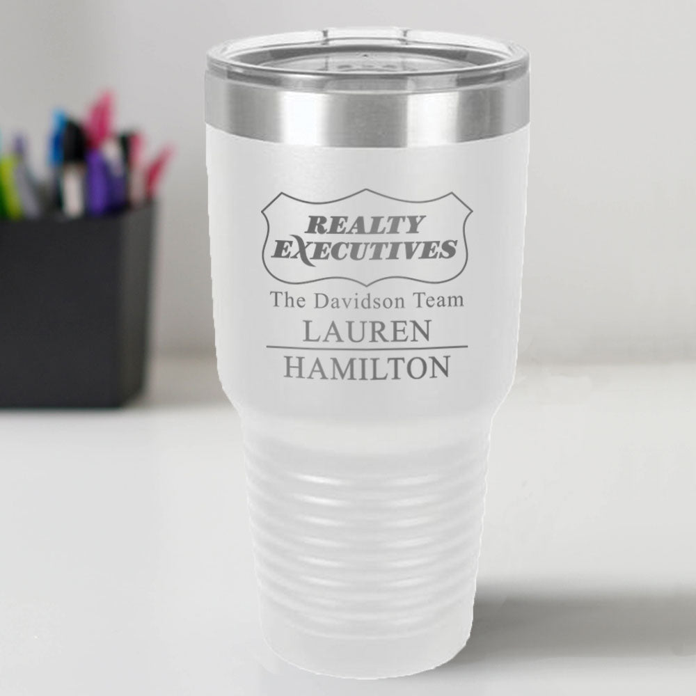 Realty Executives Custom Engraved 30 oz Tumbler