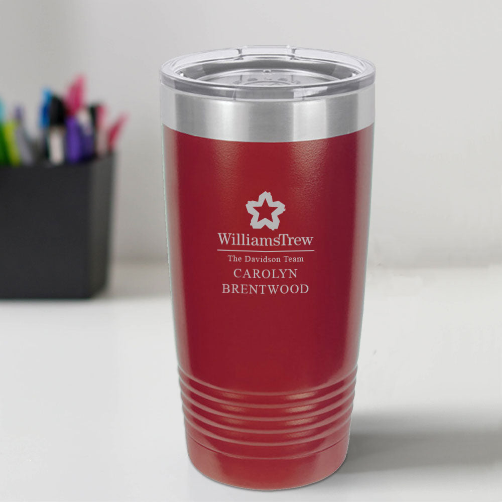 Williams Trew Custom Engraved 20 oz Tumbler