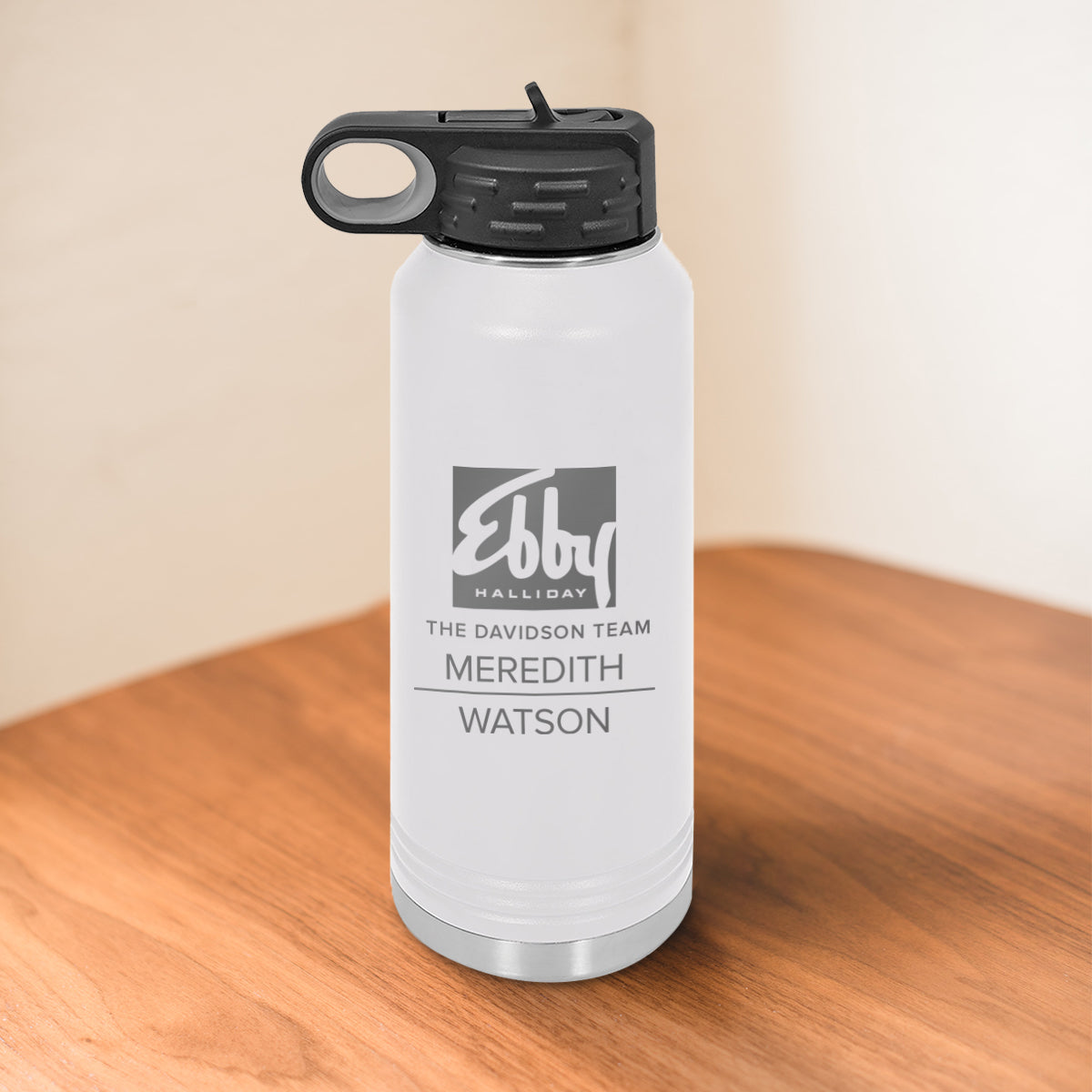 Custom Ebby Halliday Engraved 32 oz Water Bottle