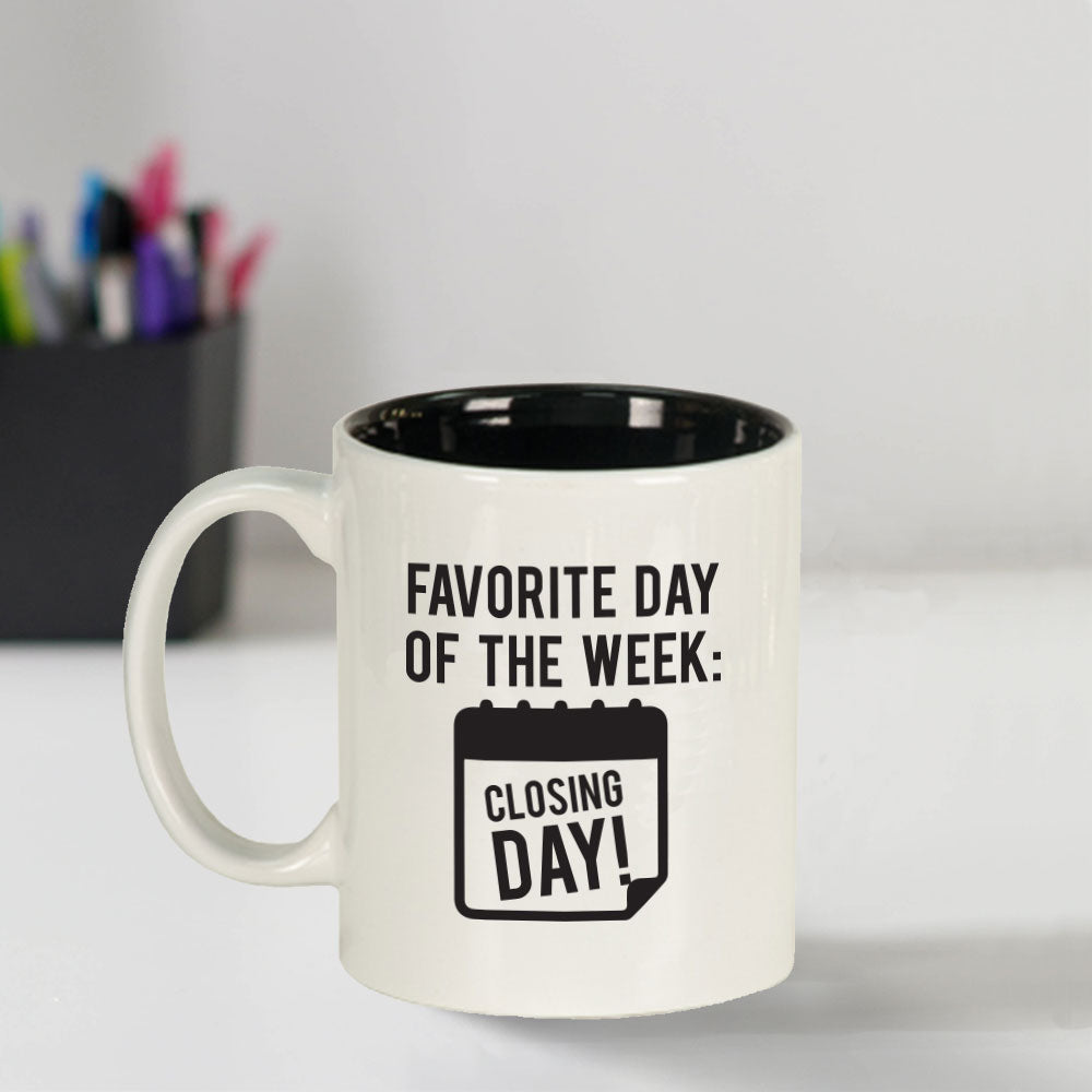 Custom Engraved Closing Day Coffee Mug