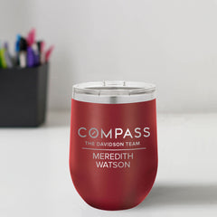 Compass Custom Engraved 12 oz Tumbler