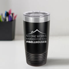 Custom Engraved #ISELLHOUSES 20 oz Tumbler