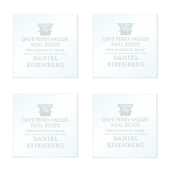 Engraved Custom Dave Perry-Miller Branded Coaster Set