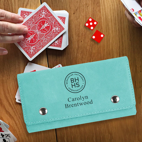 Branded Berkshire Hathaway Custom Engraved Card & Dice Set