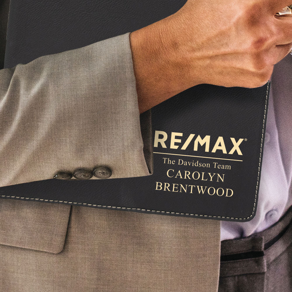 ReMax Custom Engraved Zippered Portfolio