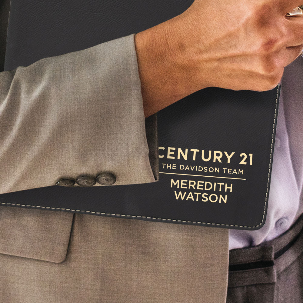 Century 21 Custom Engraved Zippered Portfolio