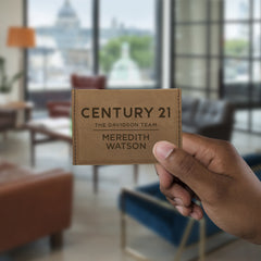 Engraved Century 21 Business Card Holder