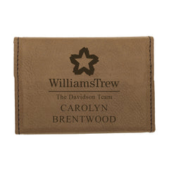 Engraved Williams Trew Business Card Holder