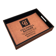 Coldwell Banker Engraved Vegan Leather Serving Tray