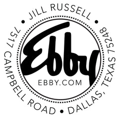 Ebby Halliday Round Custom Address Designer Stamp Clip from Resource.Direct