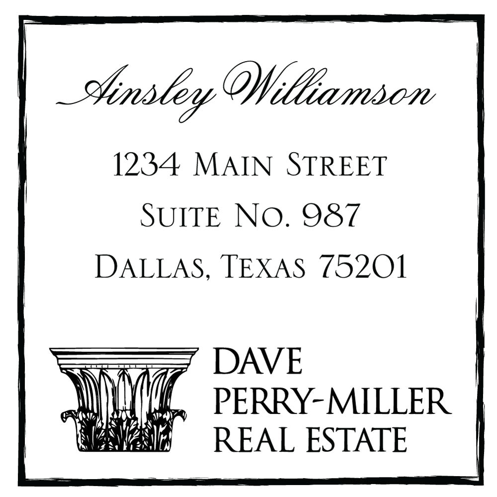 Dave Perry-Miller Custom Square Address Designer Stamp Clip from Resource.Direct