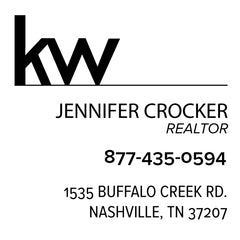 Keller Williams Square Custom Contact Information Designer Stamp Clip from Resource.Direct