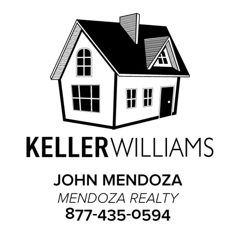 Keller Williams Square Custom Contact Information House Designer Stamp Clip from Resource.Direct
